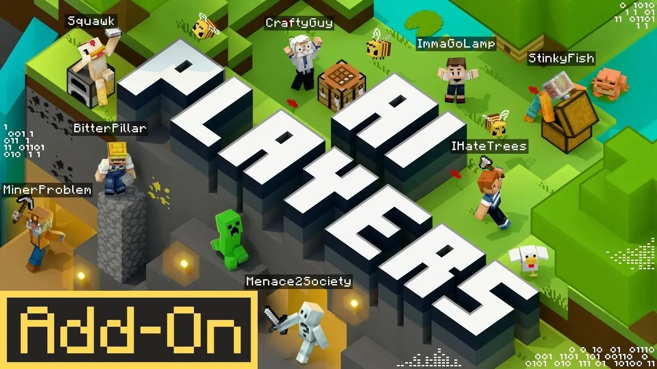 Miniatura de AI Players Add-On, addon para Minecraft Bedrock