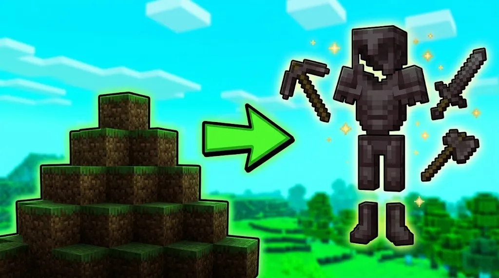 Miniatura de Dirtcraft, addon para Minecraft Bedrock